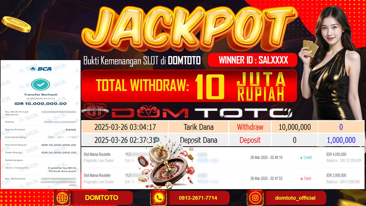 JACKPOT CASINO MANIA ROULETTE 26 MARET 2025